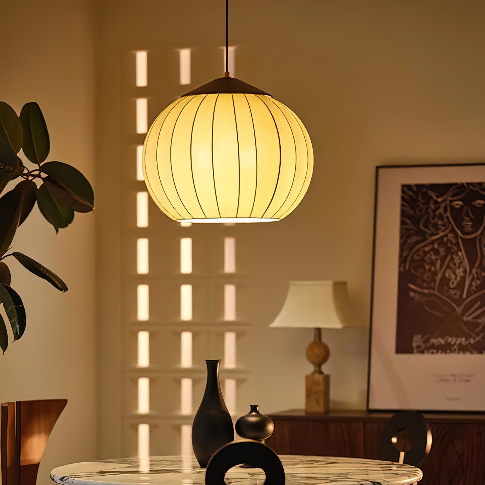 Lustra Pendant Lamp Lantern Minimalist - Letslighting