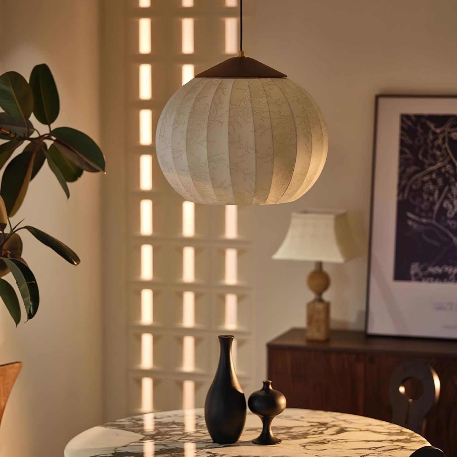 Lustra Pendant Lamp Lantern Minimalist - Letslighting
