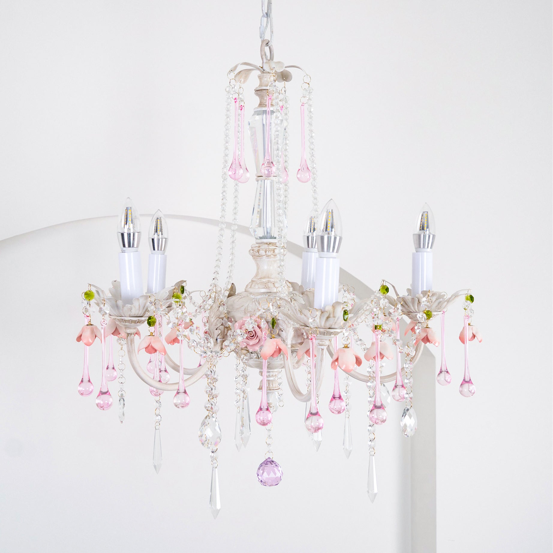 Cusoren Postmodern Luxury Rose Ceramic Chandelier - Letslighting