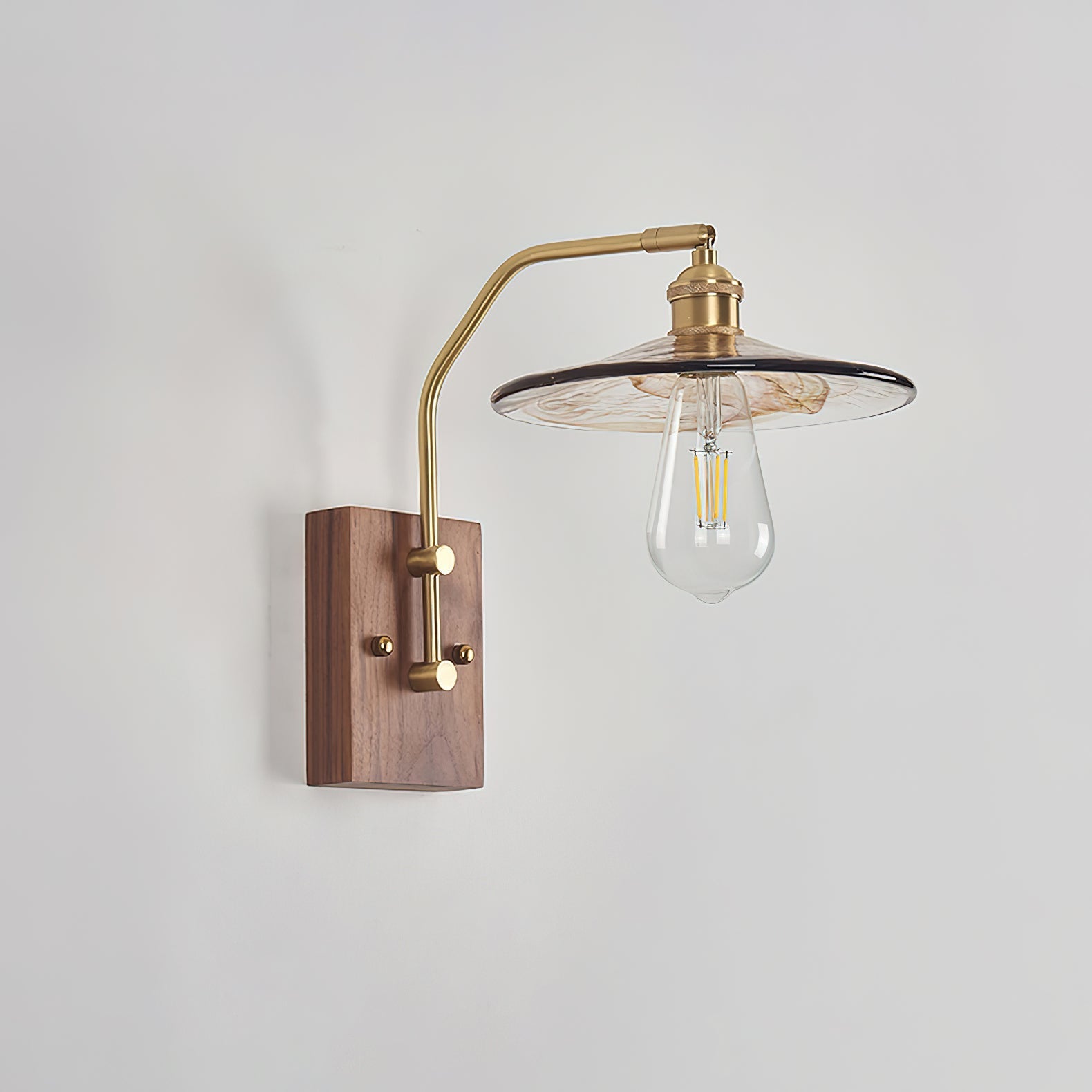 Avveleth Elegance Vintage Walnut Wall Lamp - Letslighting