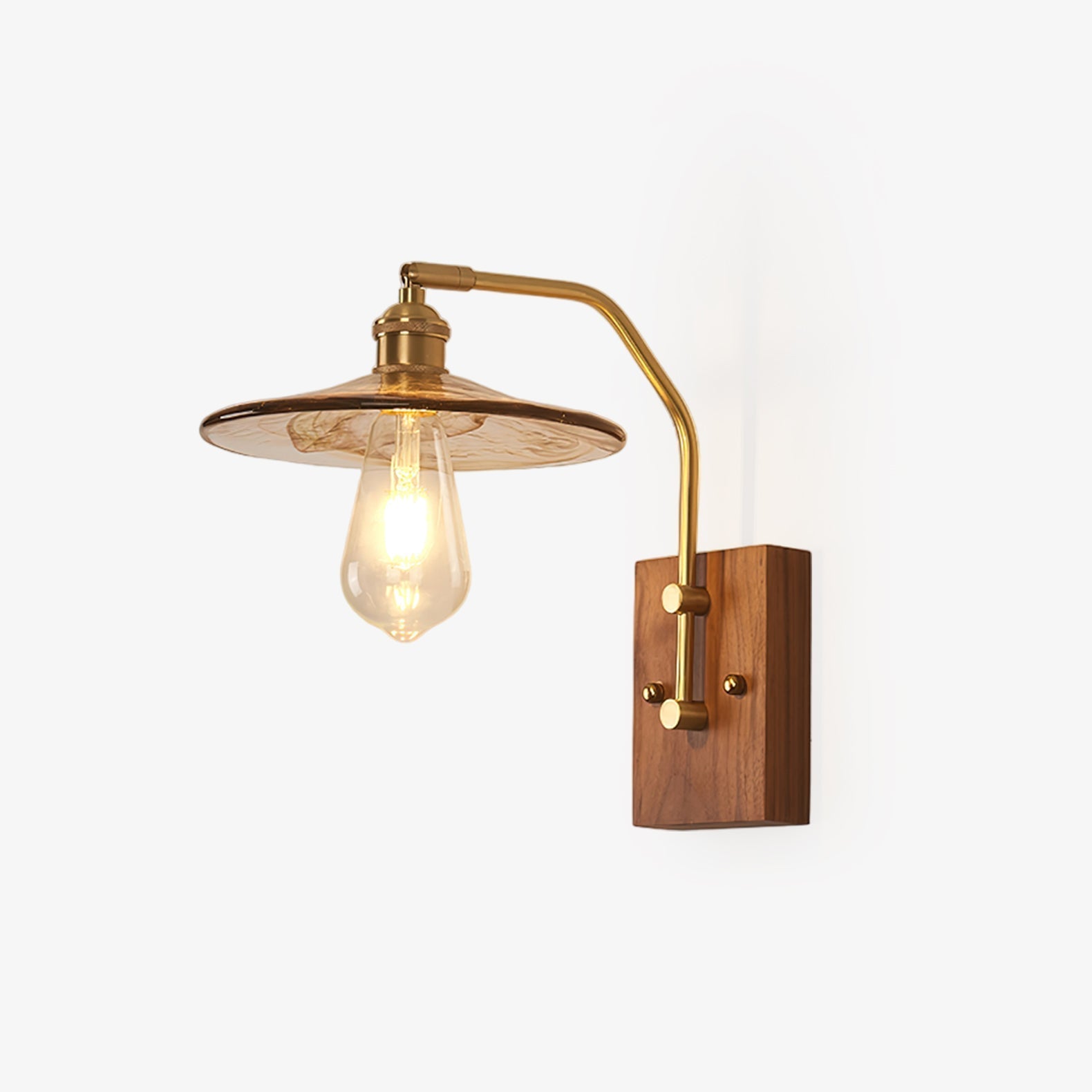 Avveleth Elegance Vintage Walnut Wall Lamp - Letslighting