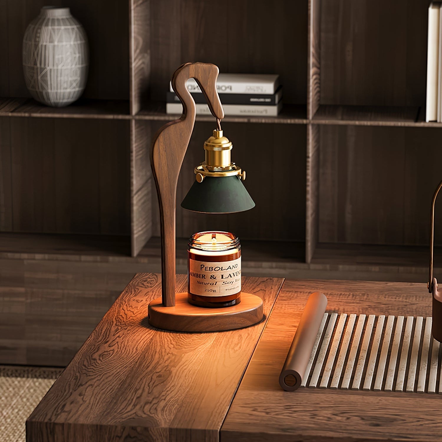 Trivana Wood Artistic Table Lamp - Letslighting