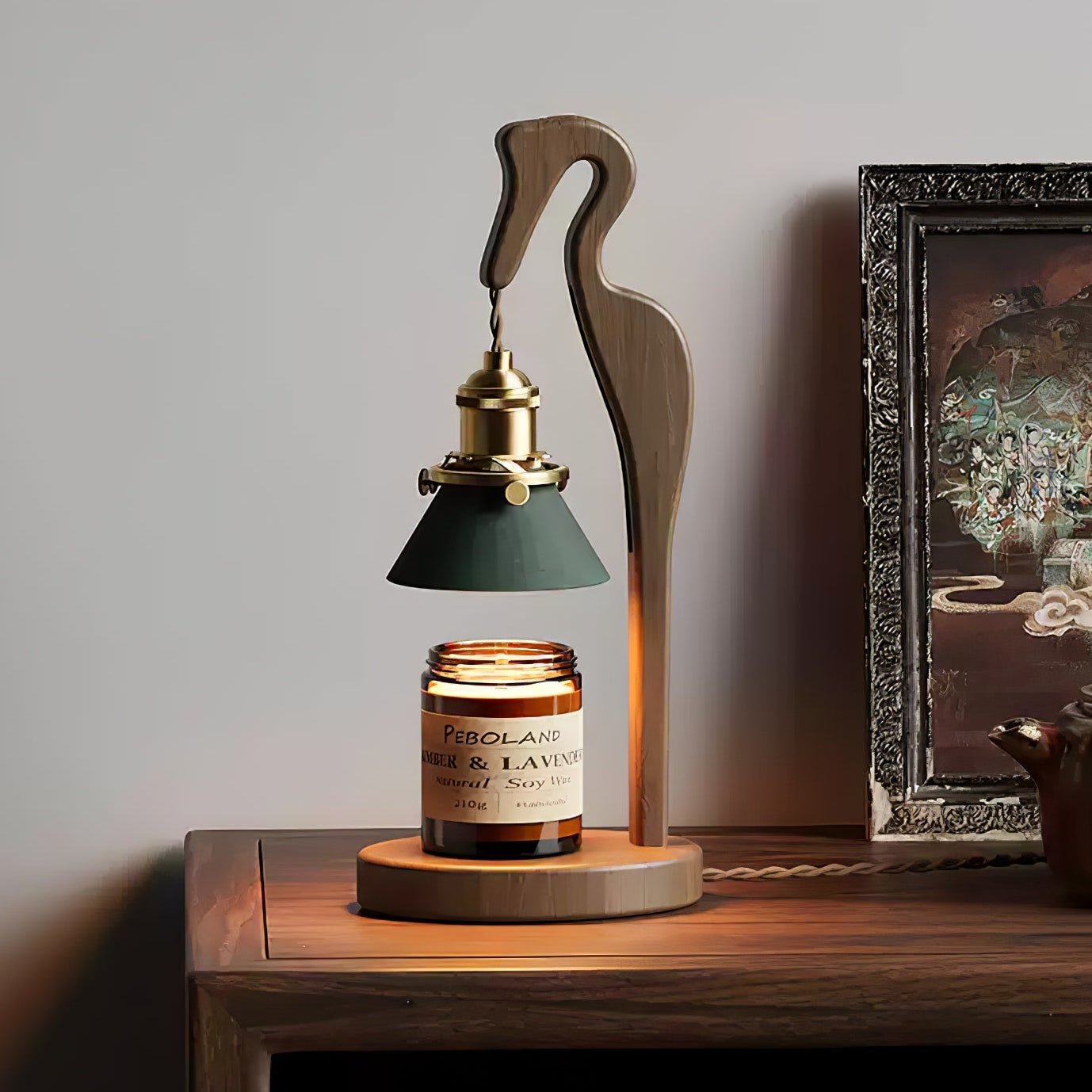 Trivana Wood Artistic Table Lamp - Letslighting
