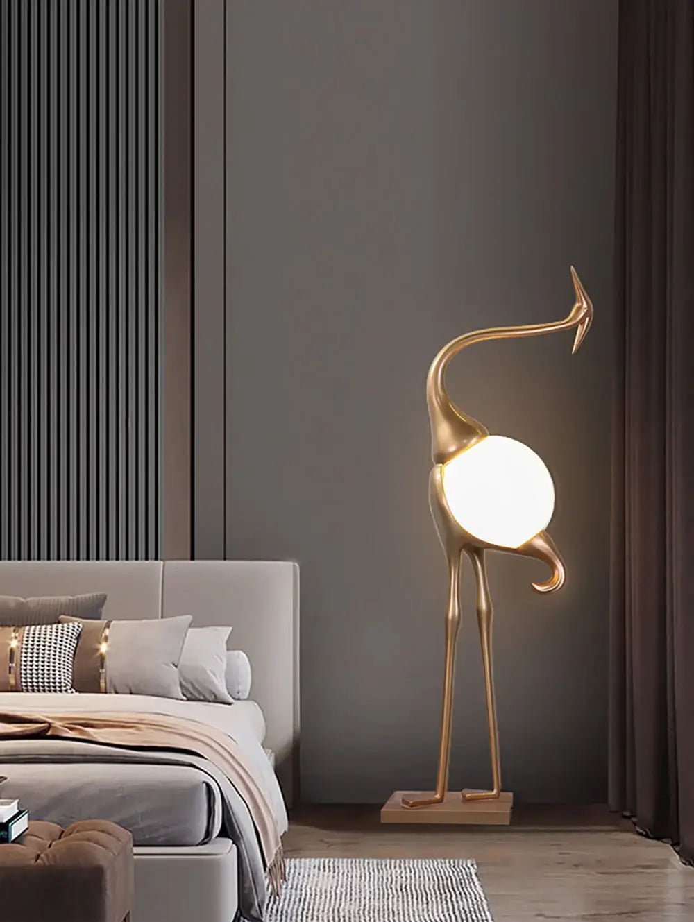 Uraearae Crane Shaped Wall Sconce - Letslighting