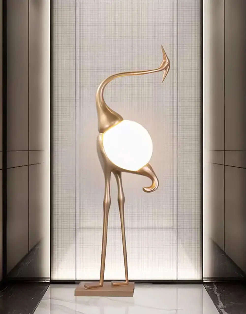 Uraearae Crane Shaped Wall Sconce - Letslighting