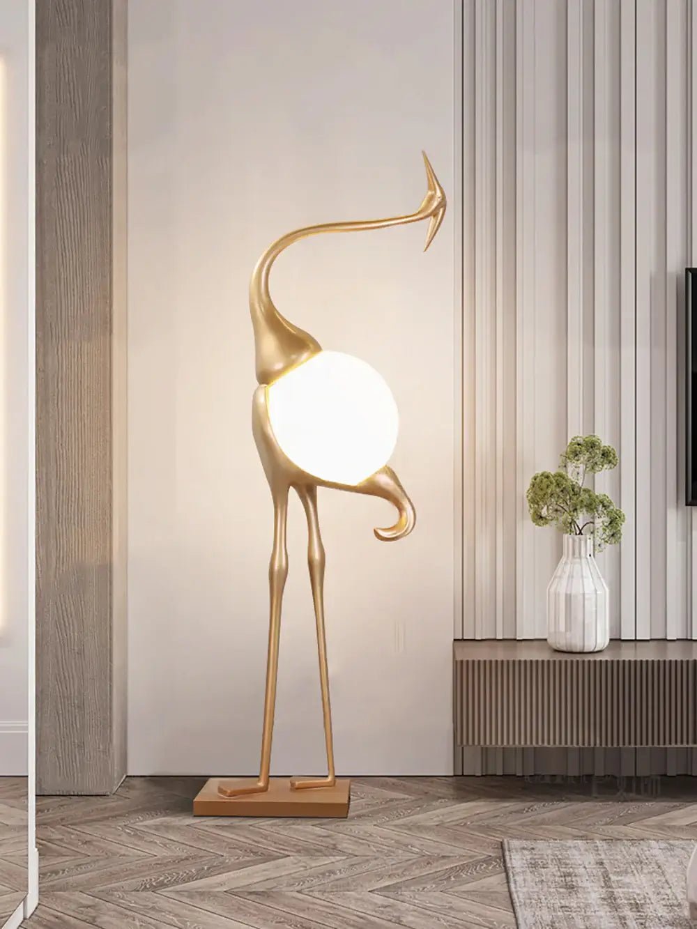 Uraearae Crane Shaped Wall Sconce - Letslighting