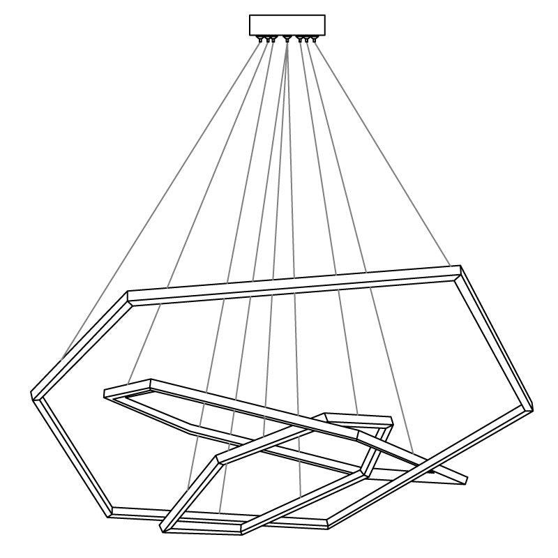 Ilira Modern Minimalist Acrylic Chandelier - Letslighting