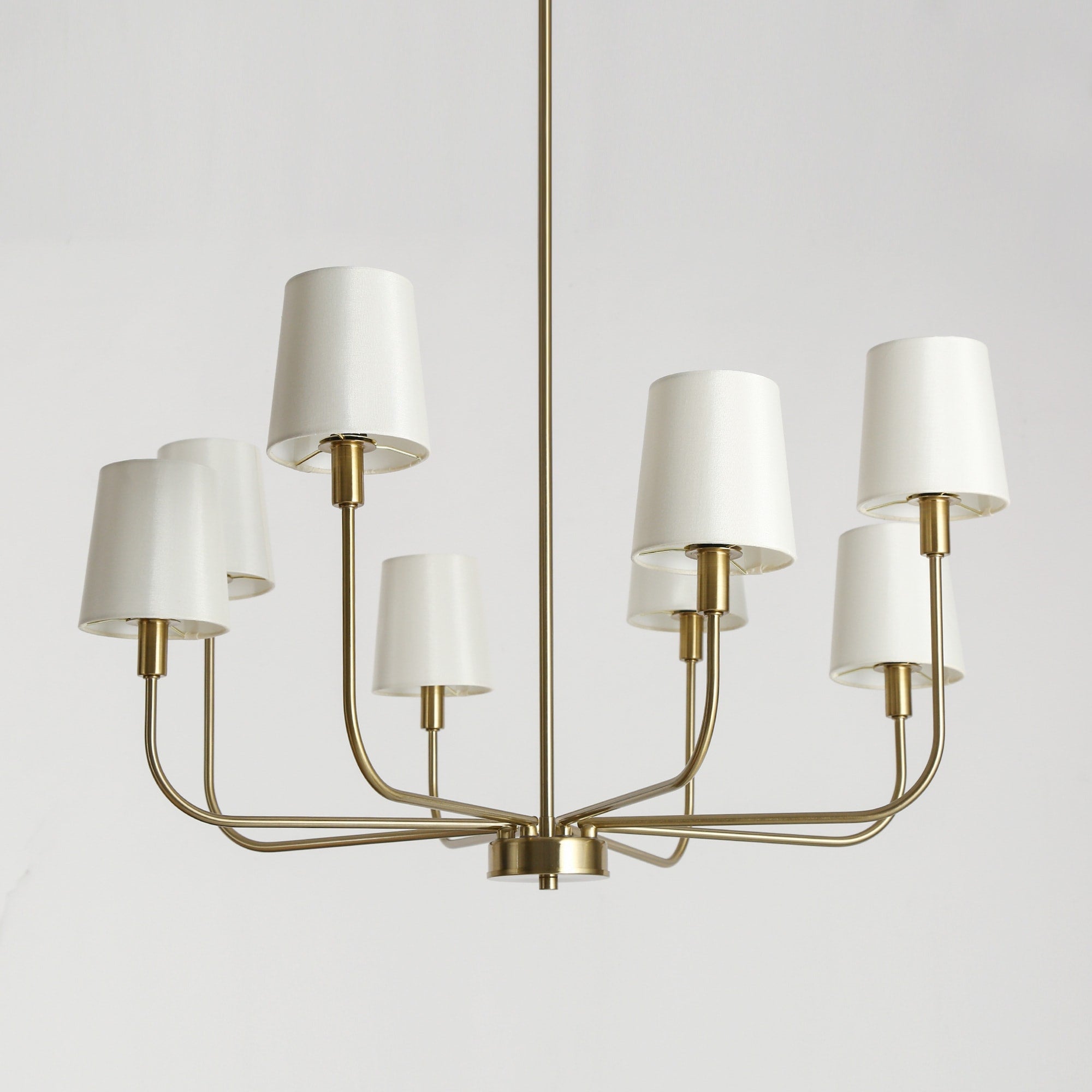 Nysilan Vintage Industrial Brass Fabric Chandelier - Letslighting