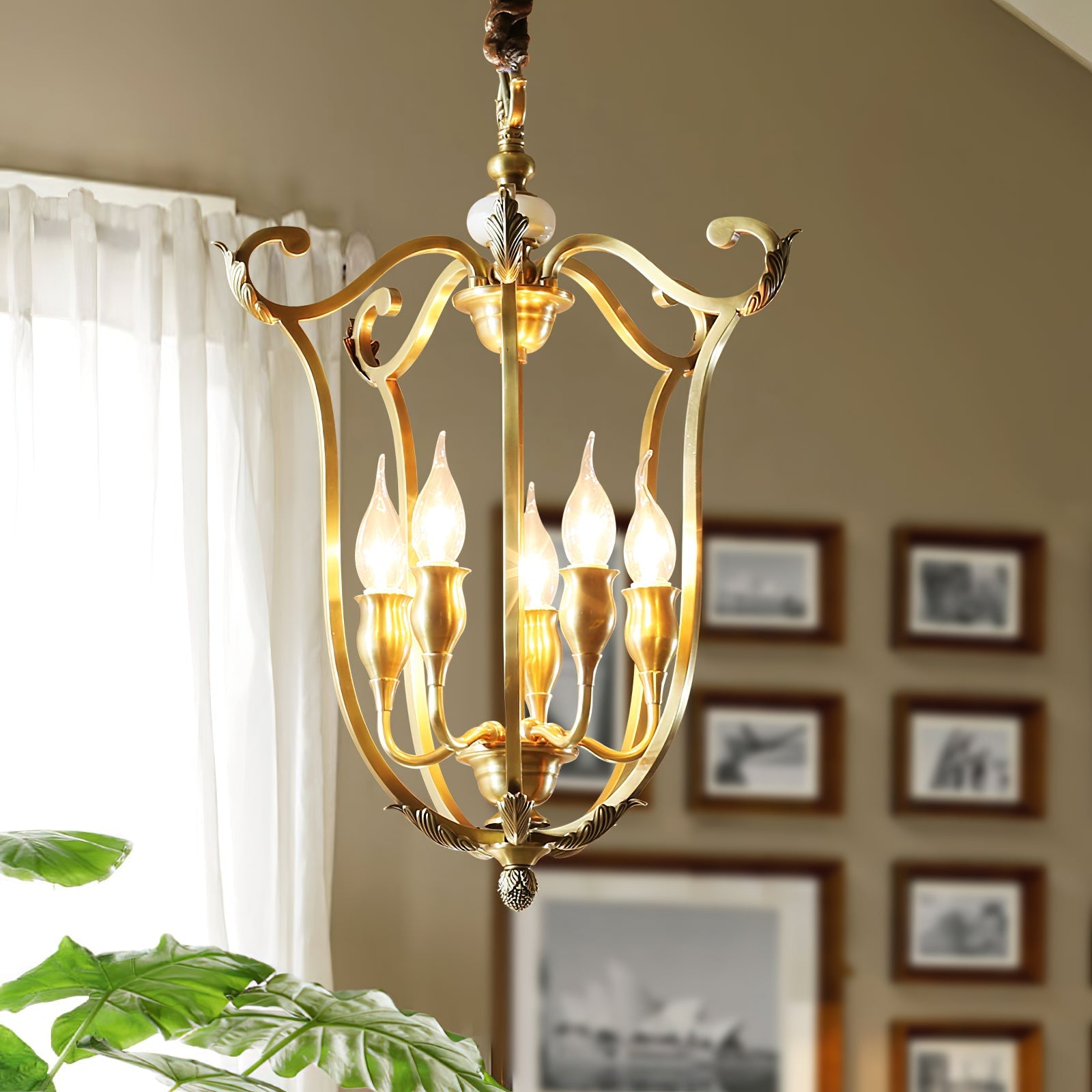 Caloren Individual Creativity Brass Pendant Light - Letslighting