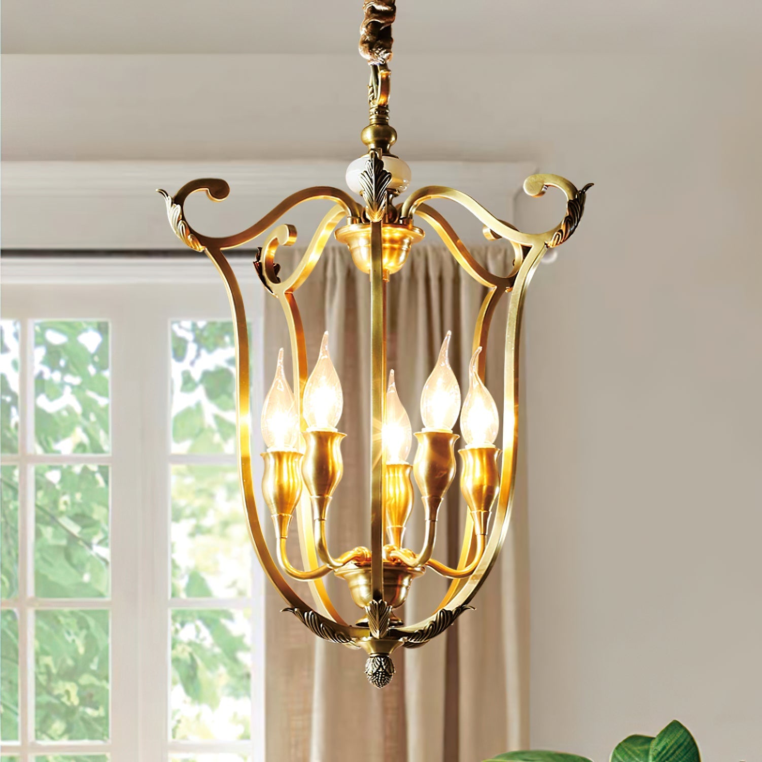 Caloren Individual Creativity Brass Pendant Light - Letslighting