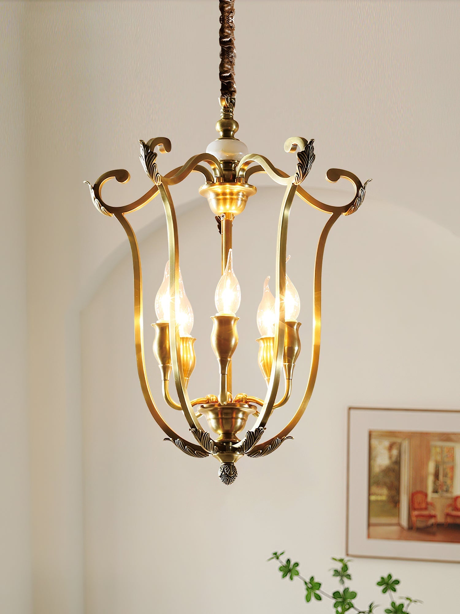 Caloren Individual Creativity Brass Pendant Light - Letslighting