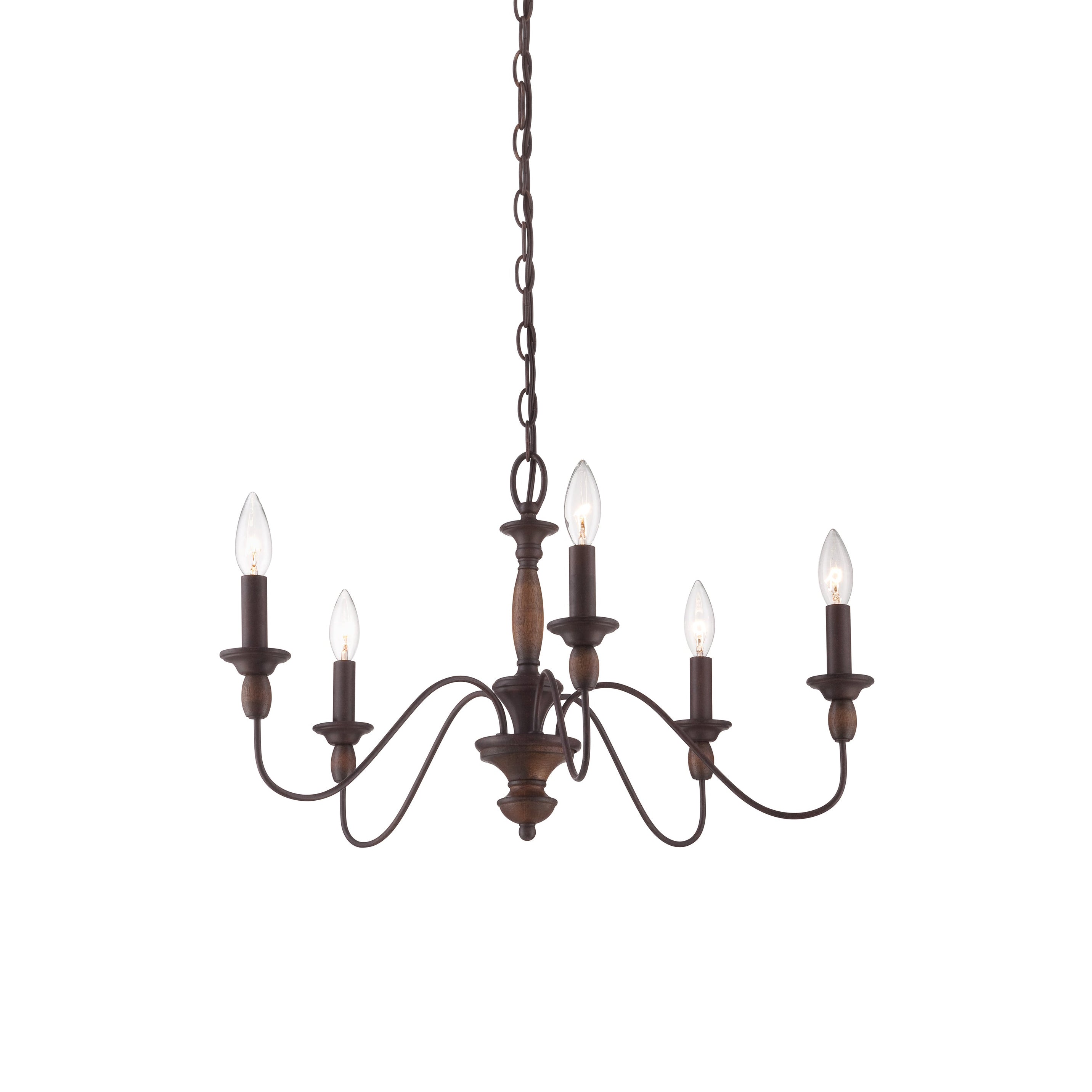 Cutheus Vintage Industrial Wooden Chandelier - Letslighting