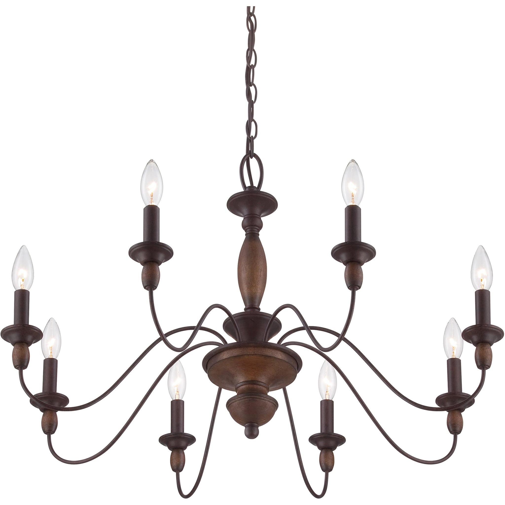 Cutheus Vintage Industrial Wooden Chandelier - Letslighting