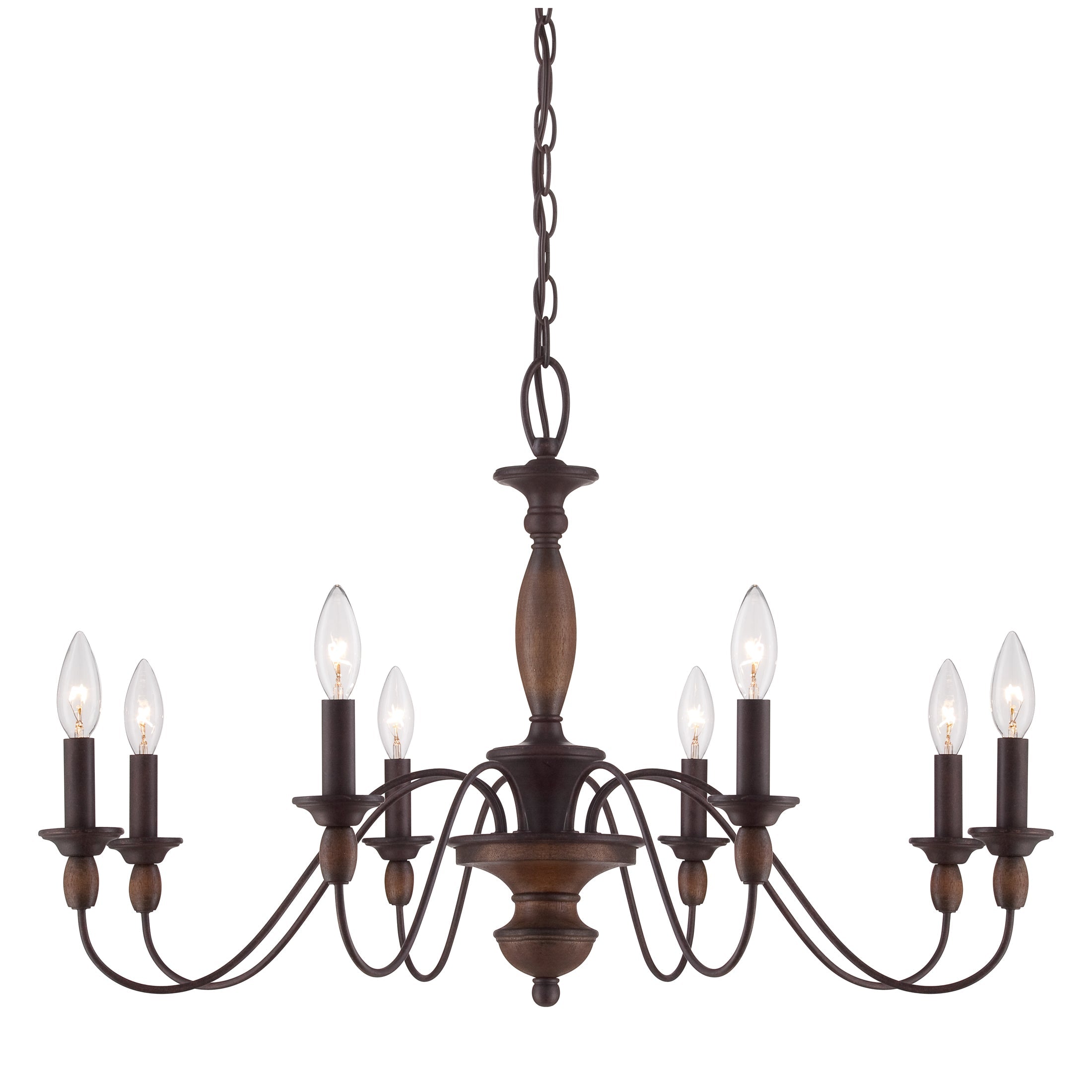 Cutheus Vintage Industrial Wooden Chandelier - Letslighting