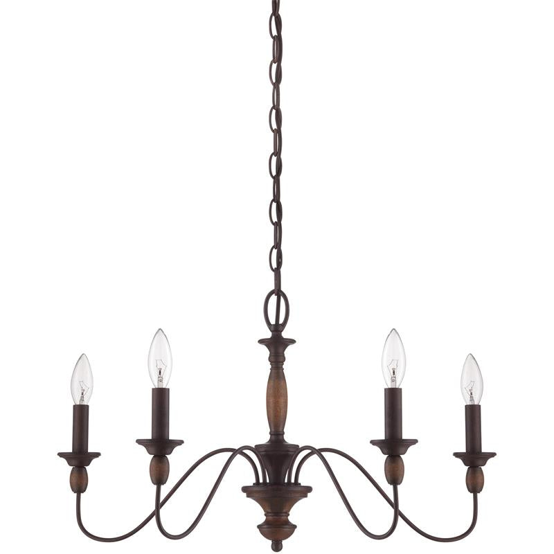 Cutheus Vintage Industrial Wooden Chandelier - Letslighting