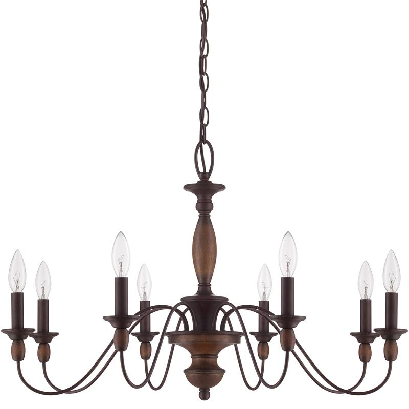 Cutheus Vintage Industrial Wooden Chandelier - Letslighting
