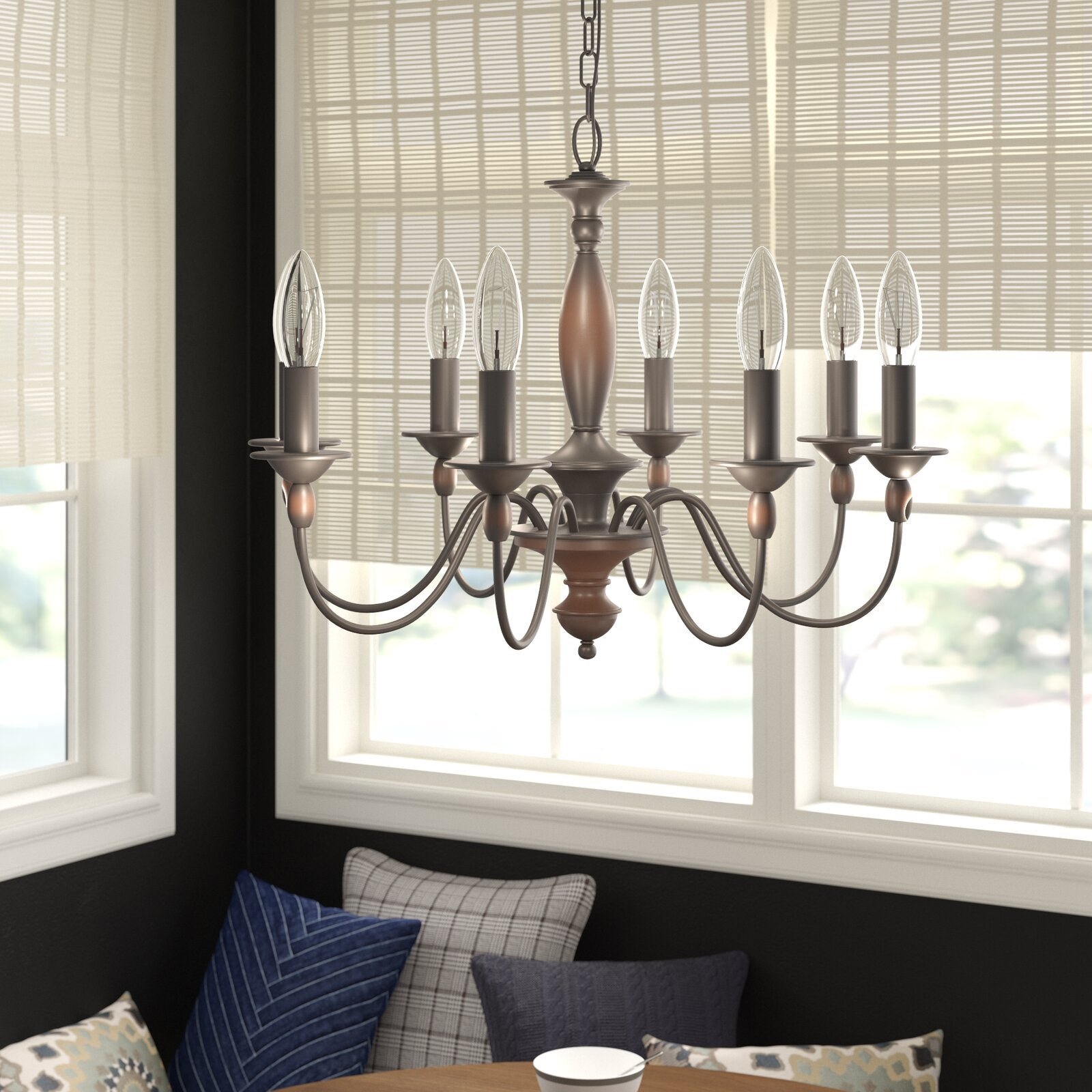 Cutheus Vintage Industrial Wooden Chandelier - Letslighting
