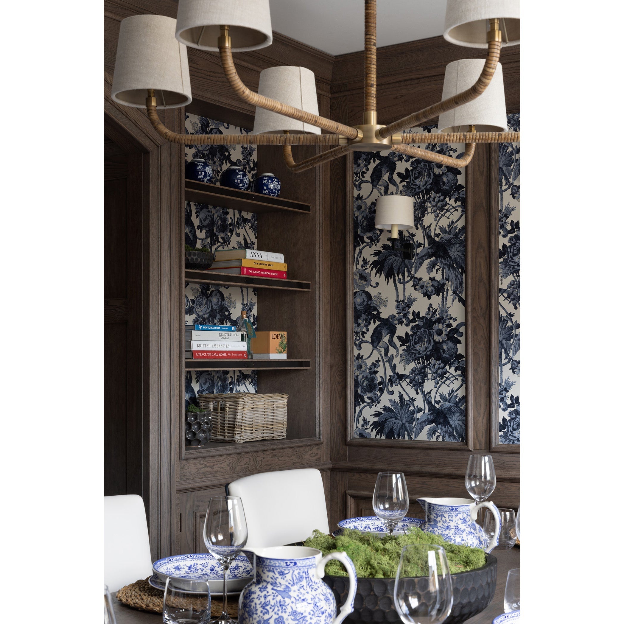 Avdoria Vintage Industrial Holden Cane Gold Fabric Chandelier - Letslighting