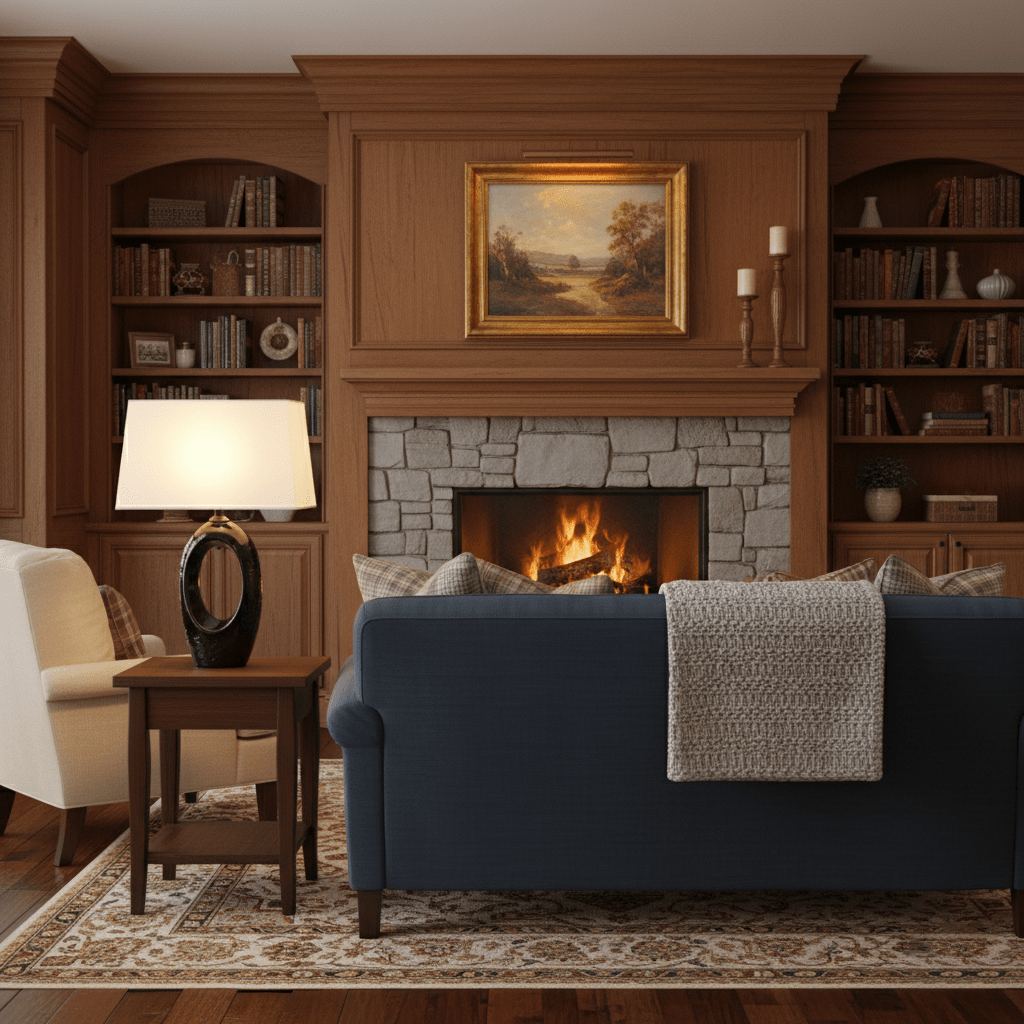 Oval Elegant Ceramics & Fabric Table Lamp