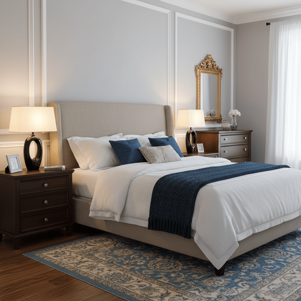 Oval Elegant Ceramics & Fabric Table Lamp