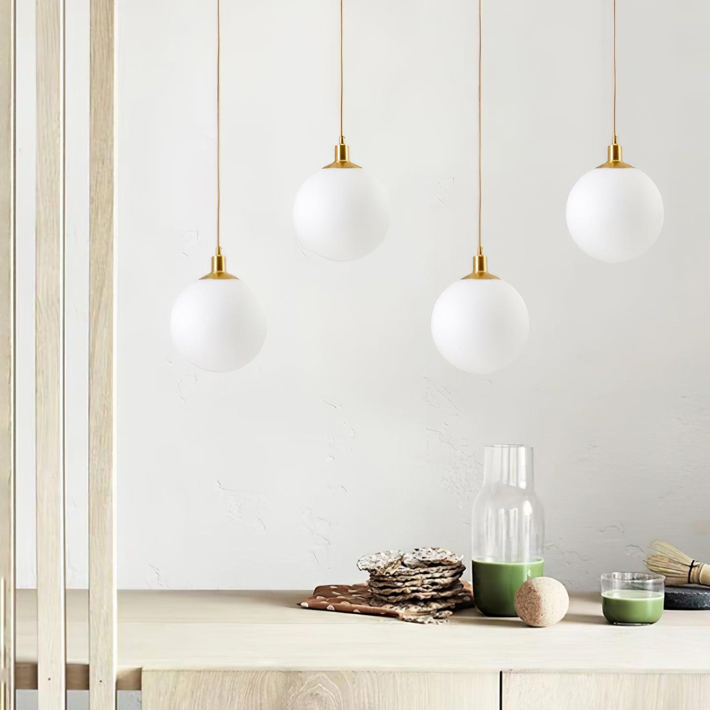 Orbita Minimalist Brass Pendant Light - Letslighting