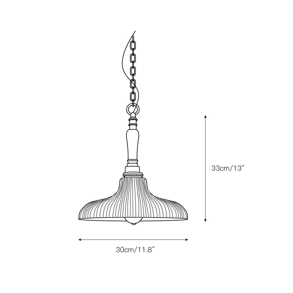 Zomiror Modern Minimalist Holophane Brass Glass Pendant Light - Letslighting