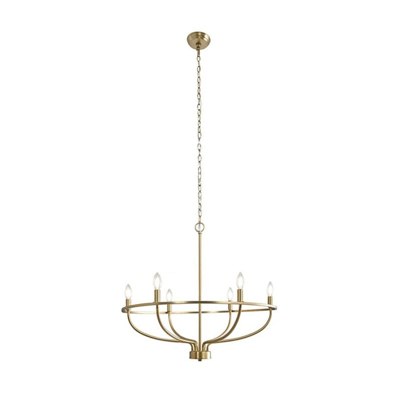 Aurelia Brass Gold Candelabra Chandelier - Letslighting
