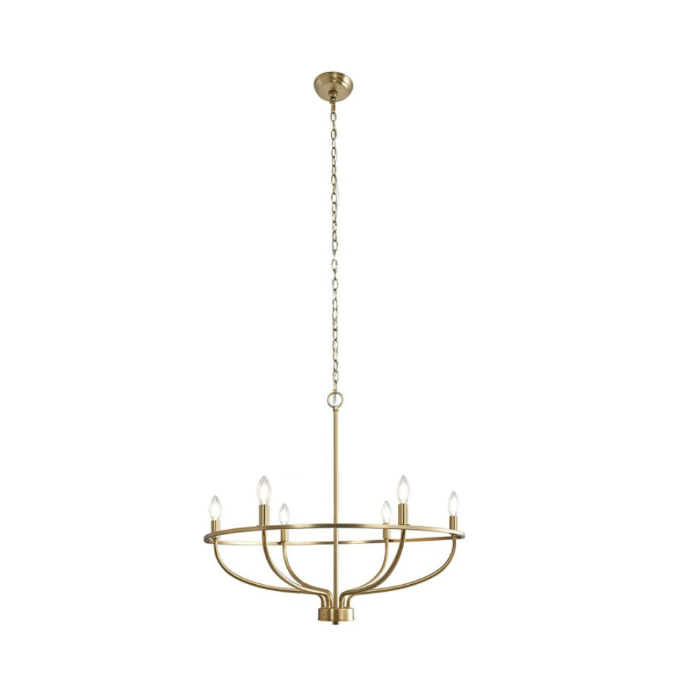 Myphaos Vintage Industrial HomePlace Brass Chandelier - Letslighting