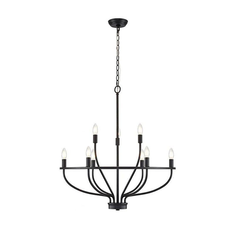 Aurelia Brass Gold Candelabra Chandelier - Letslighting