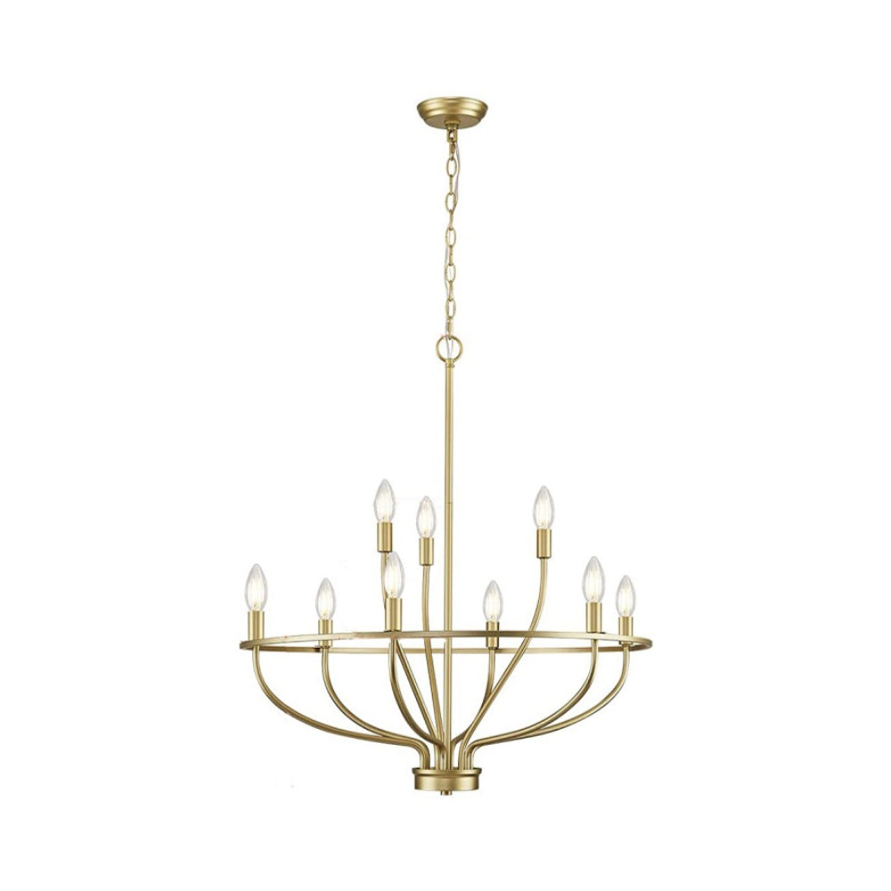 Myphaos Vintage Industrial HomePlace Brass Chandelier - Letslighting