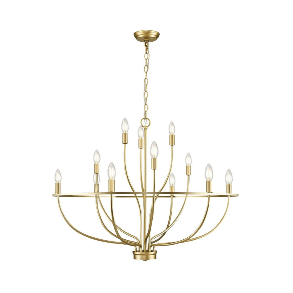 Myphaos Vintage Industrial HomePlace Brass Chandelier - Letslighting