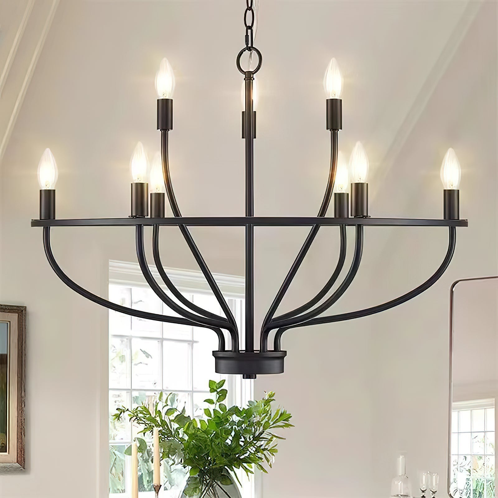 Aurelia Brass Gold Candelabra Chandelier - Letslighting