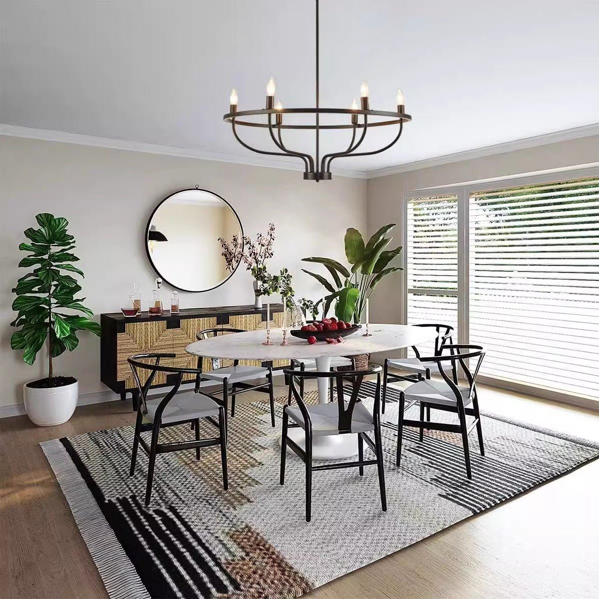 Aurelia Brass Gold Candelabra Chandelier - Letslighting