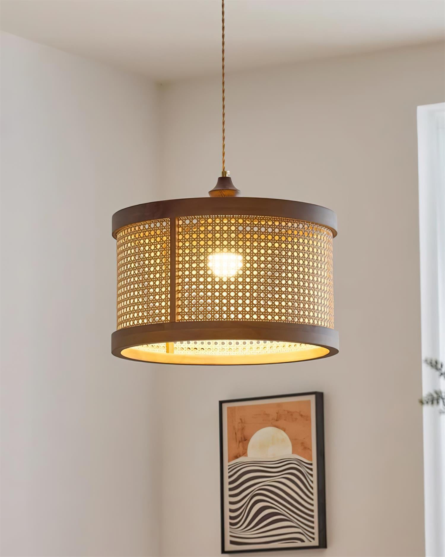 Gudon Woven Rattan Pendant Lamp - Letslighting
