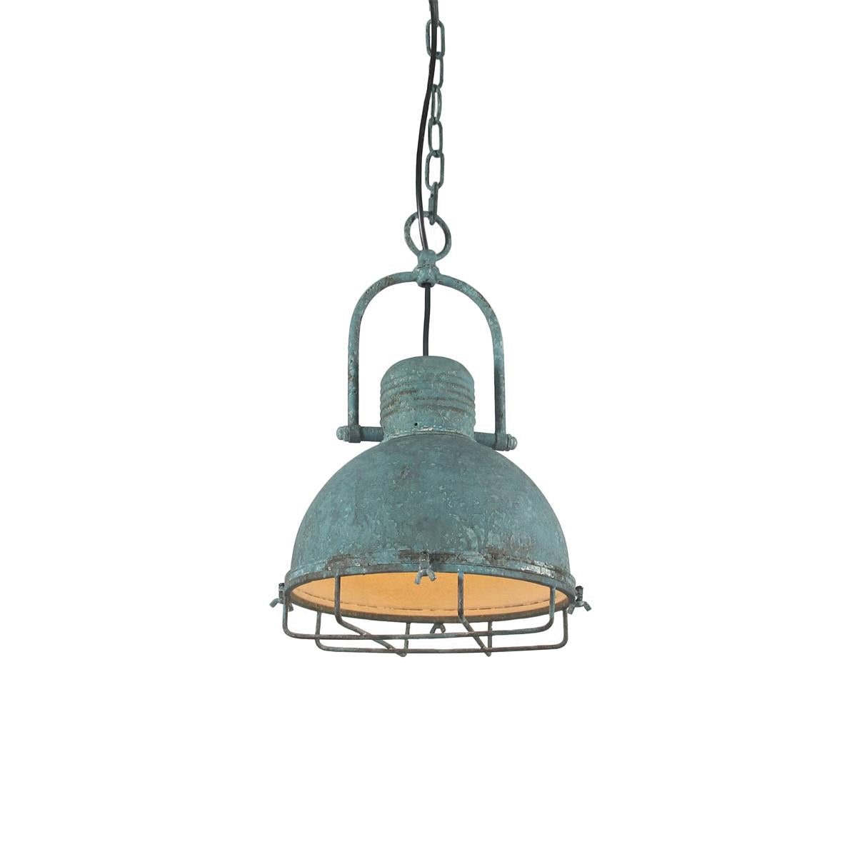 Hopedale Vintage Industrial Antique Green Pendant Light - Letslighting