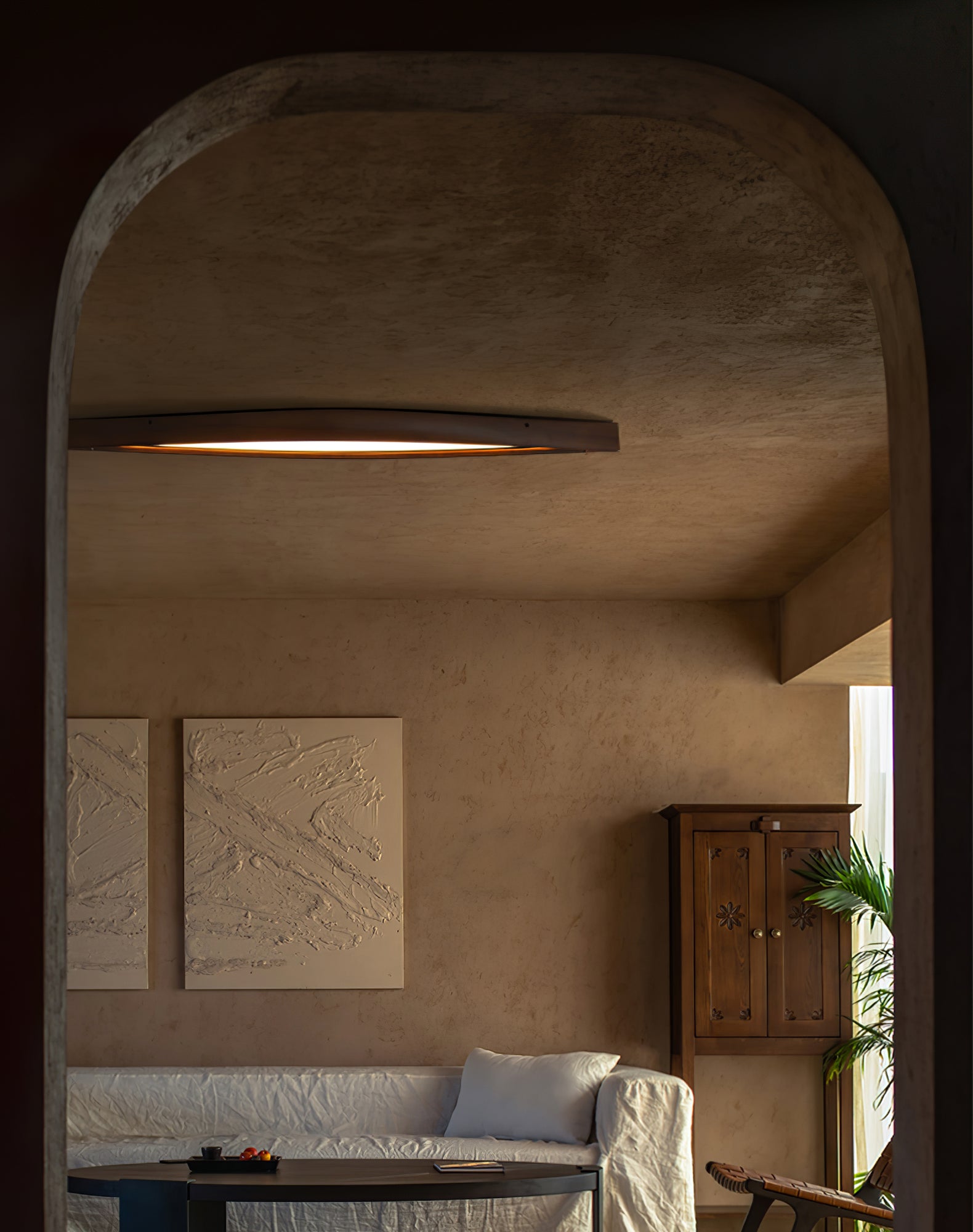 Alnoreth Nordic Horizon Linear Wood Ceiling Lamp - Letslighting