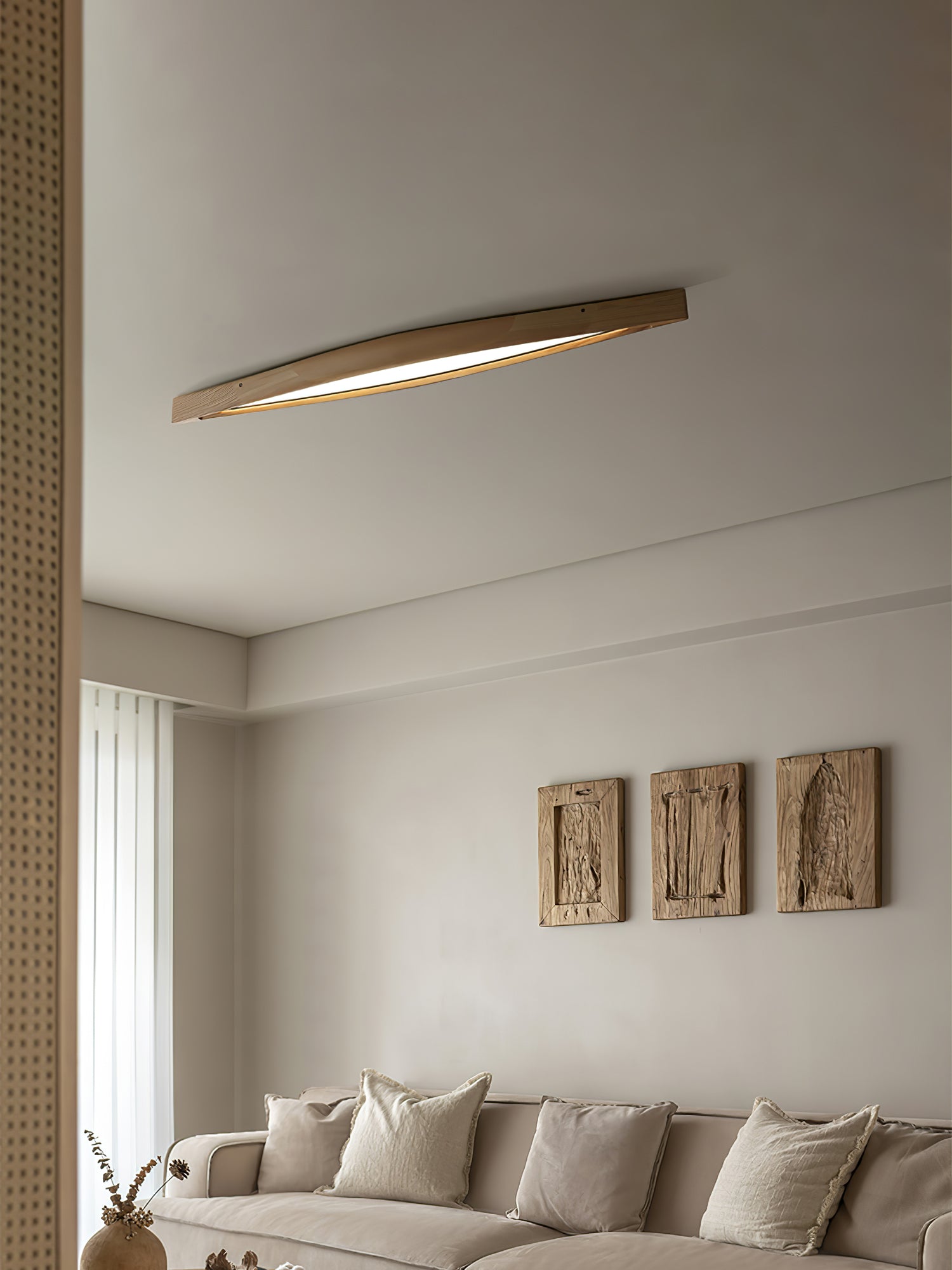 Alnoreth Nordic Horizon Linear Wood Ceiling Lamp - Letslighting