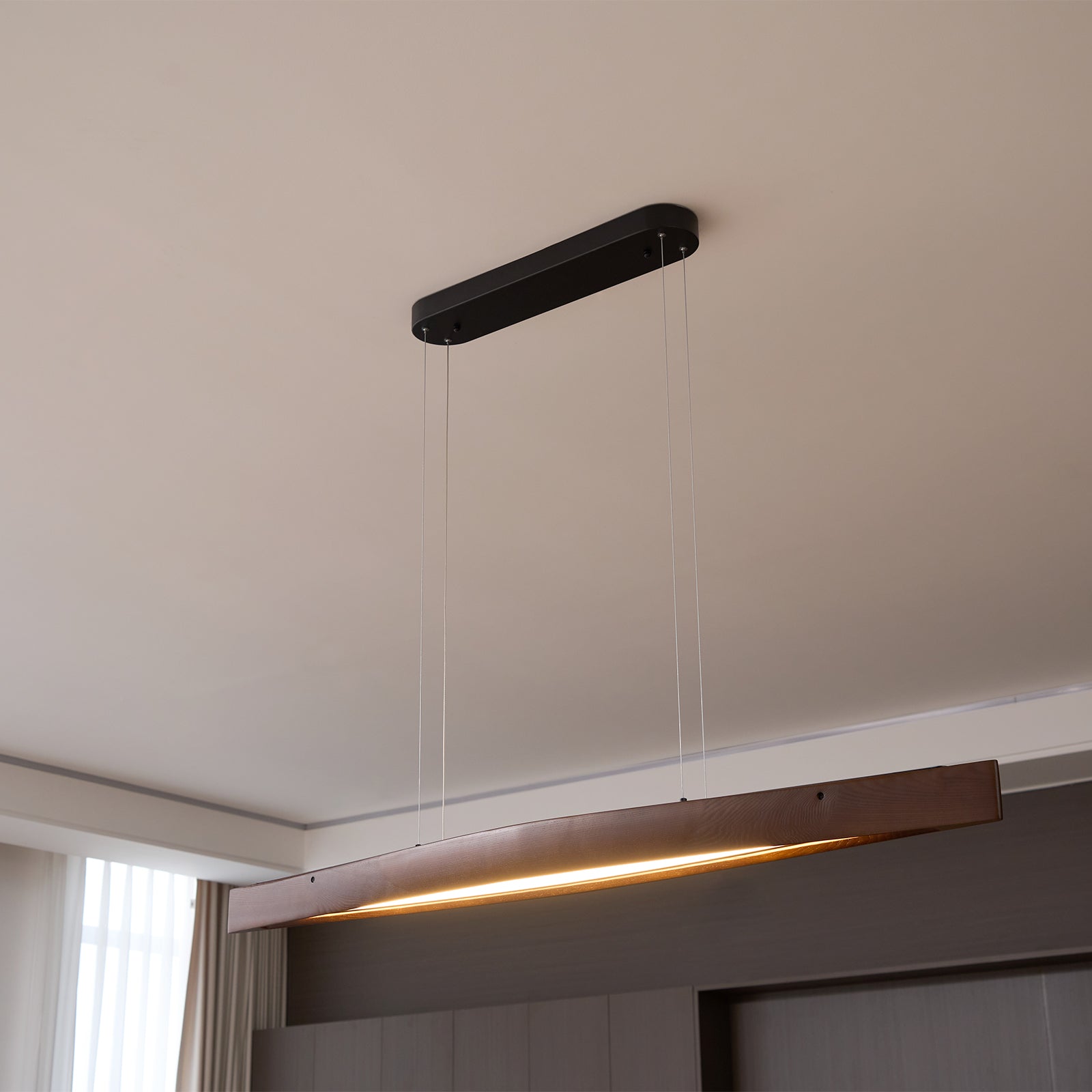 Cendara Wood Scandinavian Pendant Lamp - Letslighting