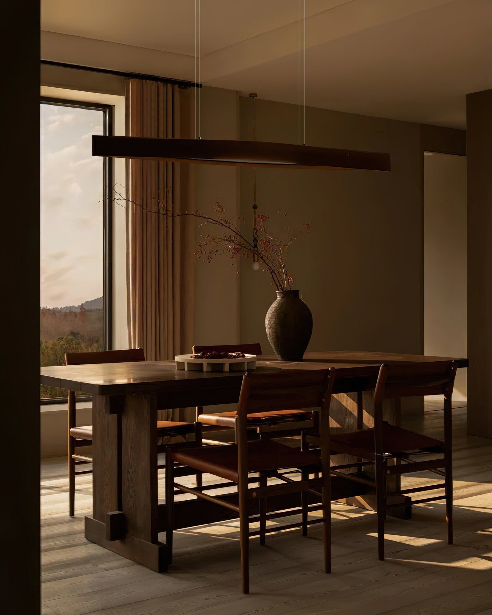 Cendara Wood Scandinavian Pendant Lamp - Letslighting