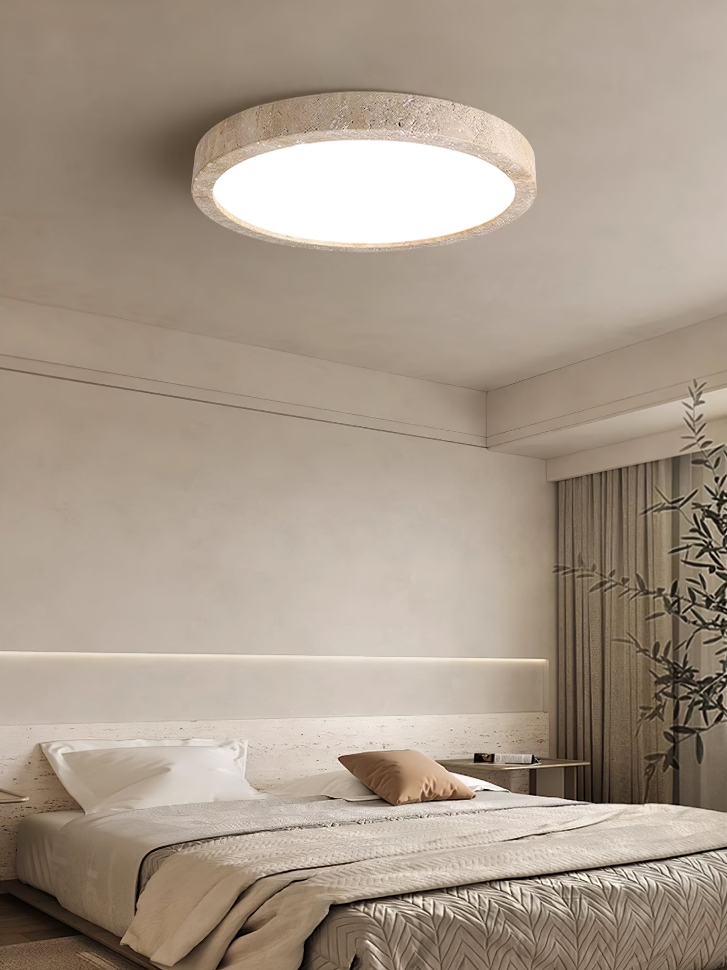 Artalor Minimalist Travertine Ceiling Light - Letslighting