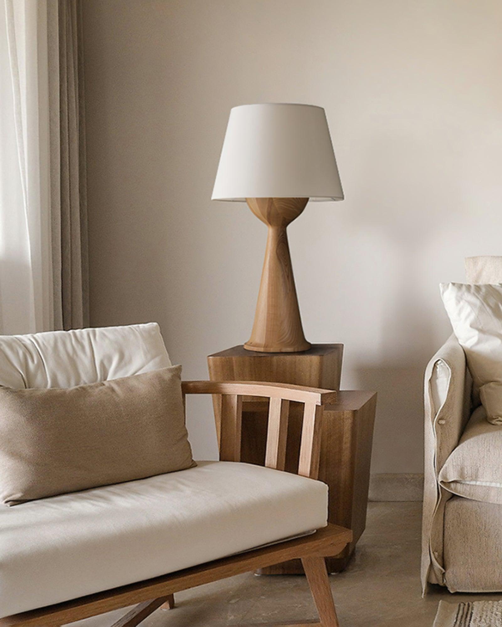Tempo Vintage Wood Table Lamp - Letslighting