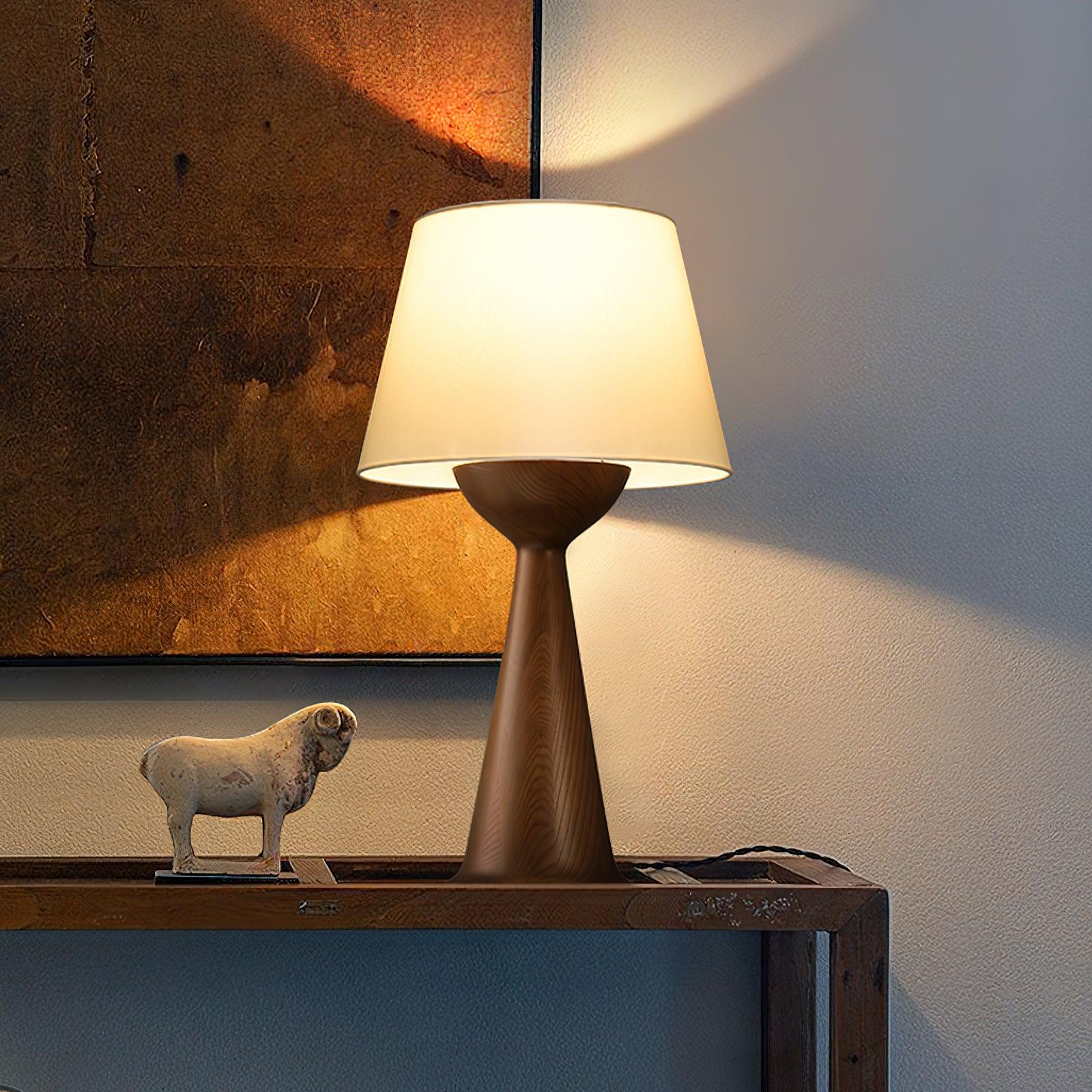 Tempo Vintage Wood Table Lamp - Letslighting