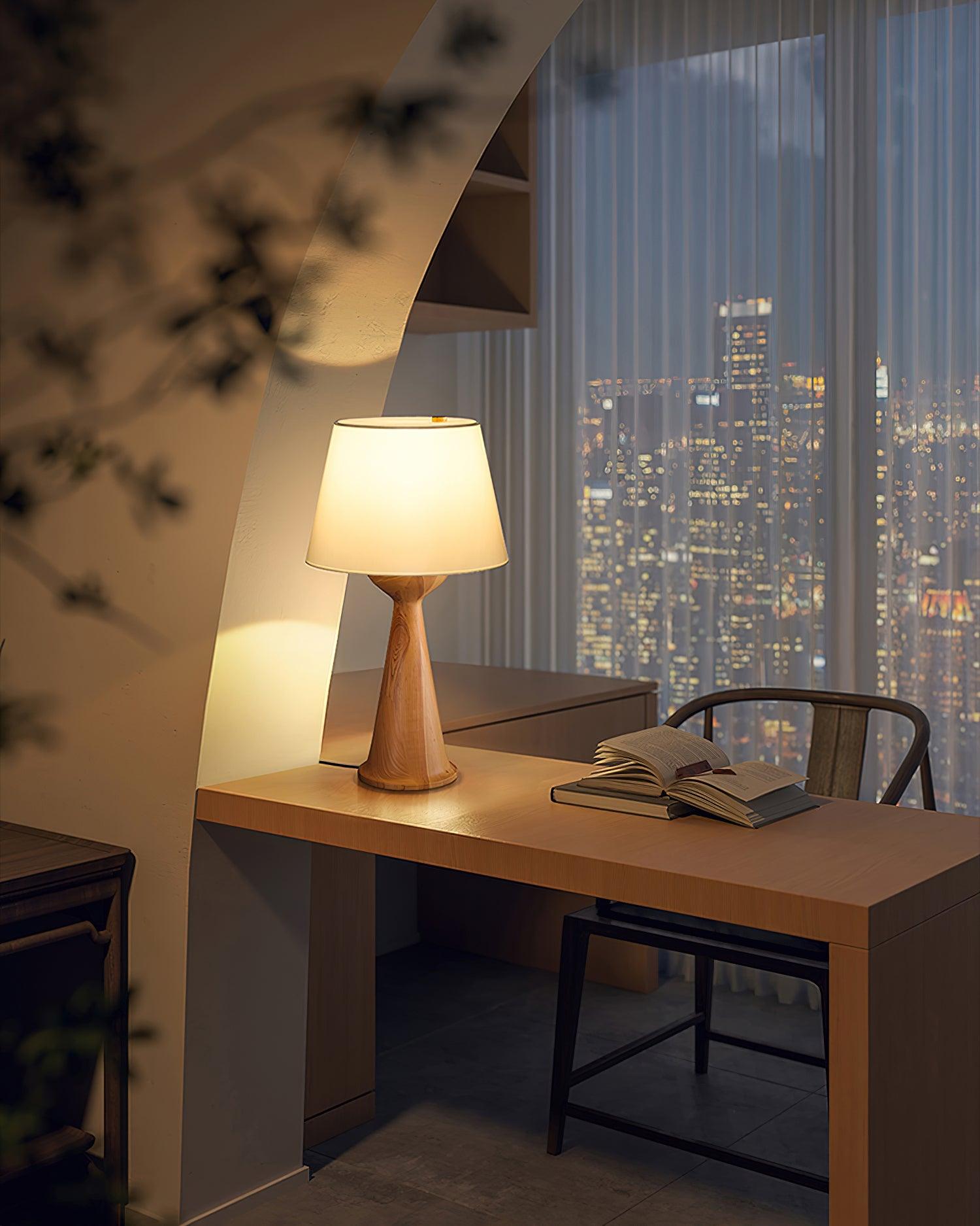 Tempo Vintage Wood Table Lamp - Letslighting