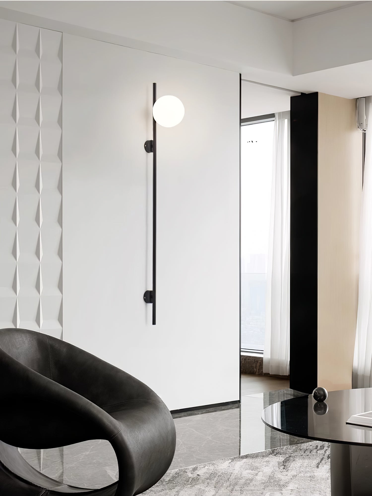 Vitheiel Modern Minimalist Glass Wall Light - Letslighting