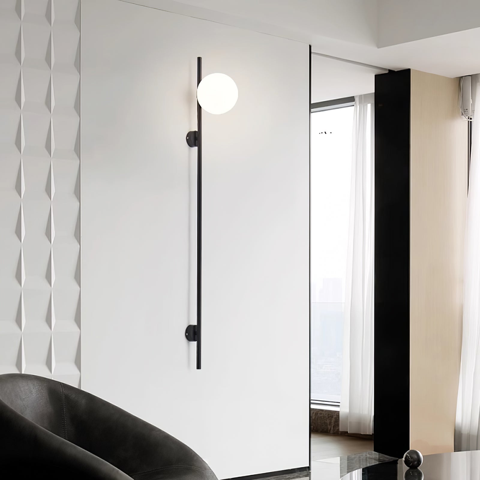 Vitheiel Modern Minimalist Glass Wall Light - Letslighting