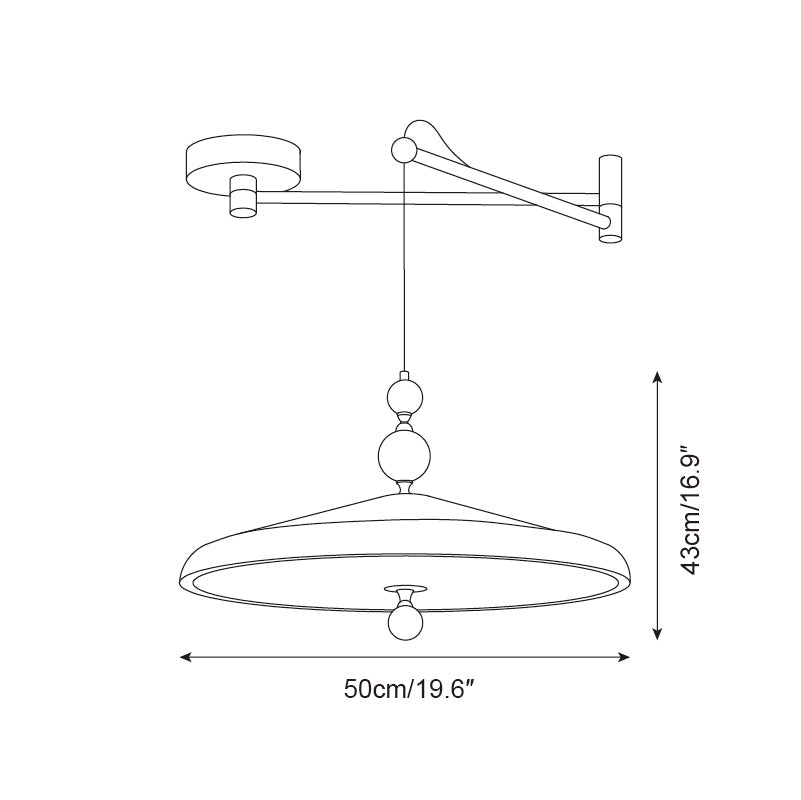 Geyon Adjustable Arm Pendant Lamp - Letslighting