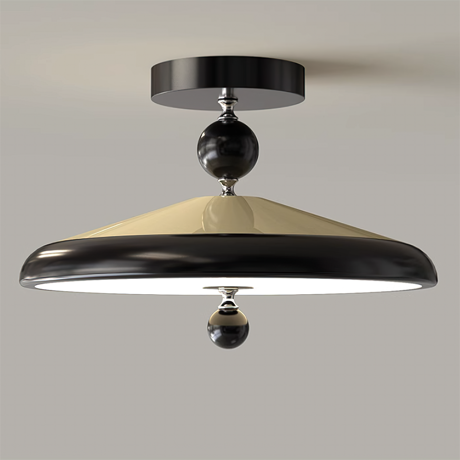 Belano Wooden Frame Round Ceiling Lamp - Letslighting
