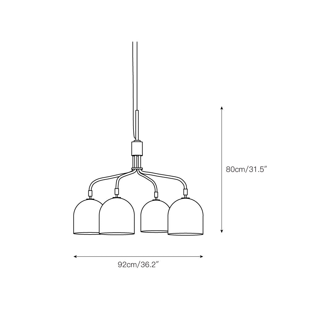 Aursolos Vintage Industrial Chandelier - Letslighting