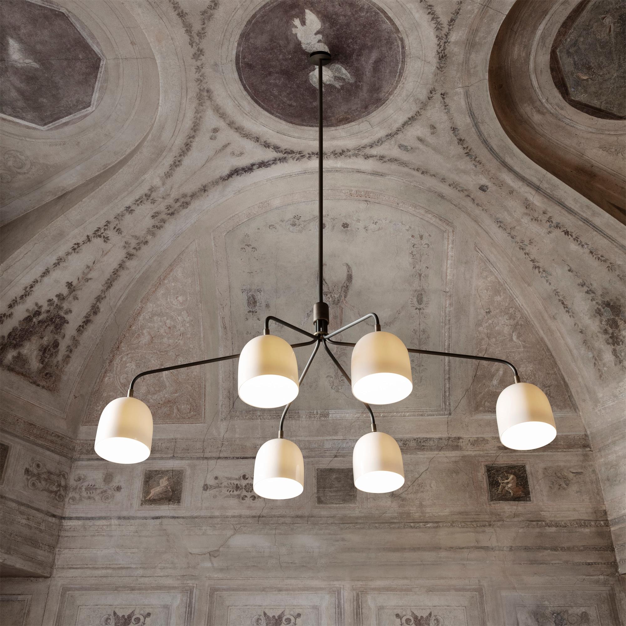 Lustra Chandelier Black Brass Industrial - Letslighting