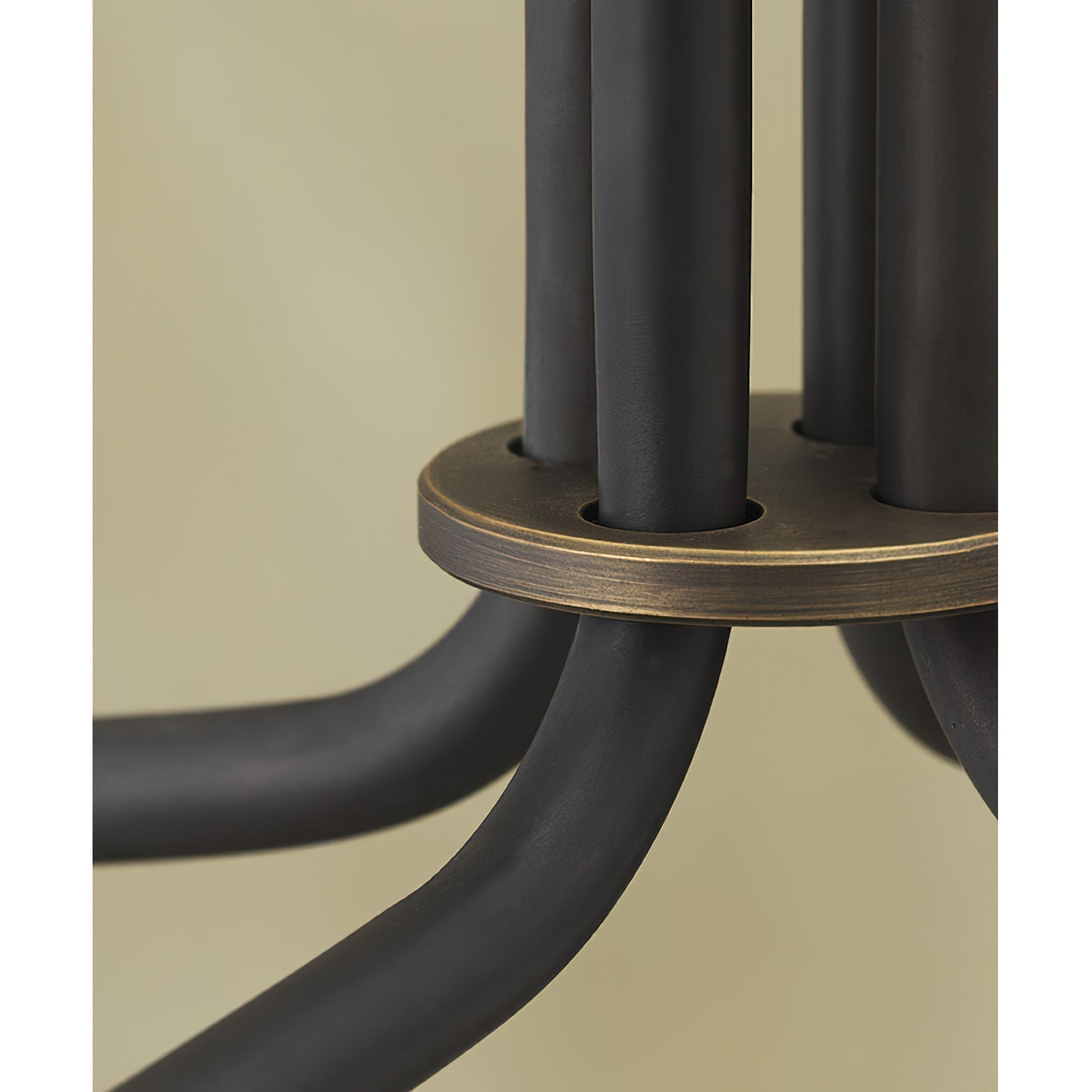 Lustra Chandelier Black Brass Industrial - Letslighting